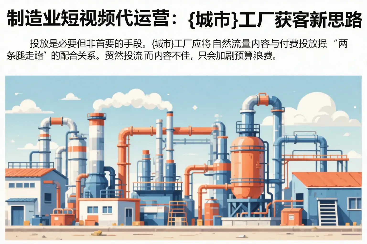 制造业短视频代运营:自贡工厂获客新思路