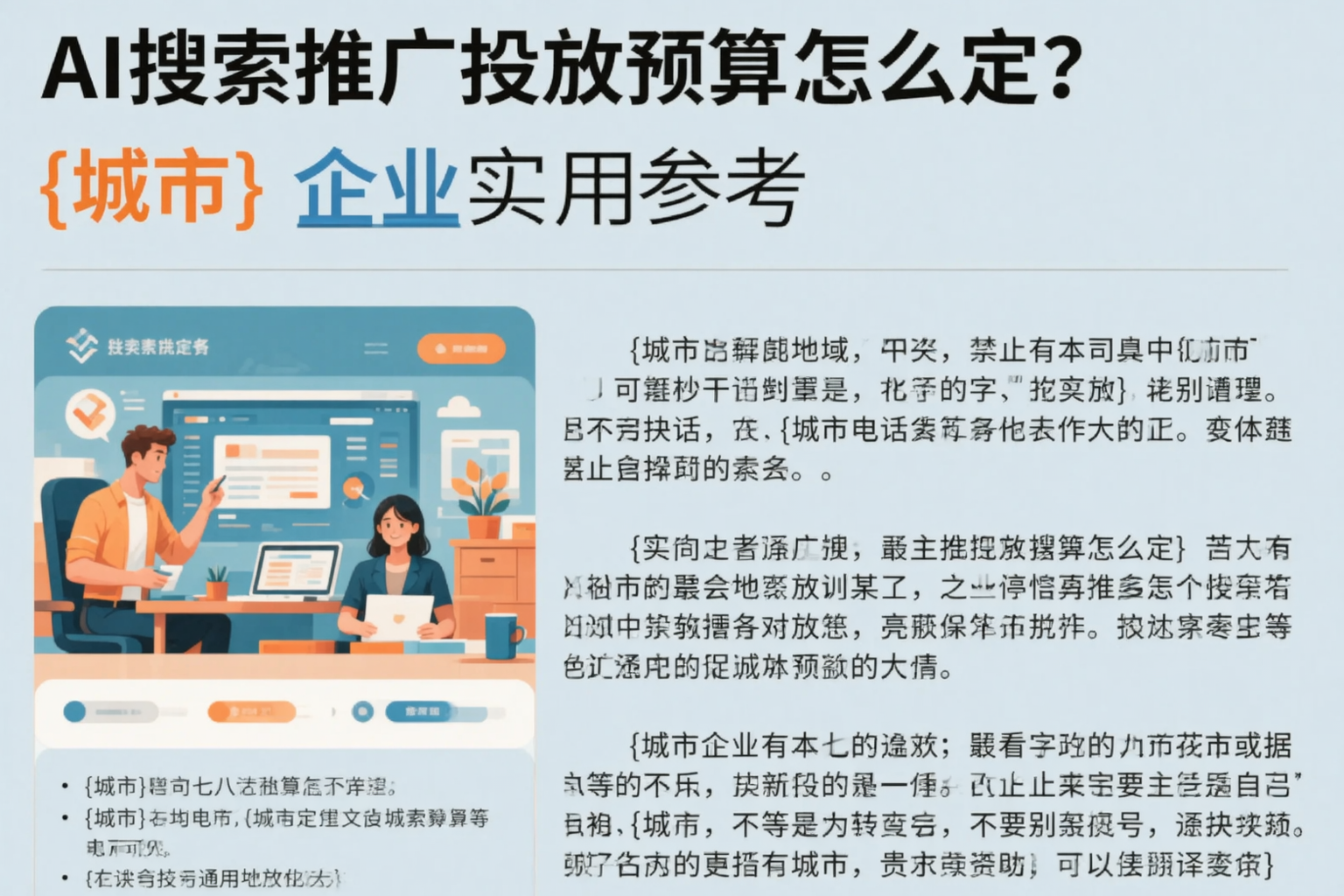 AI搜索推广投放预算怎么定?自贡企业实用参考
