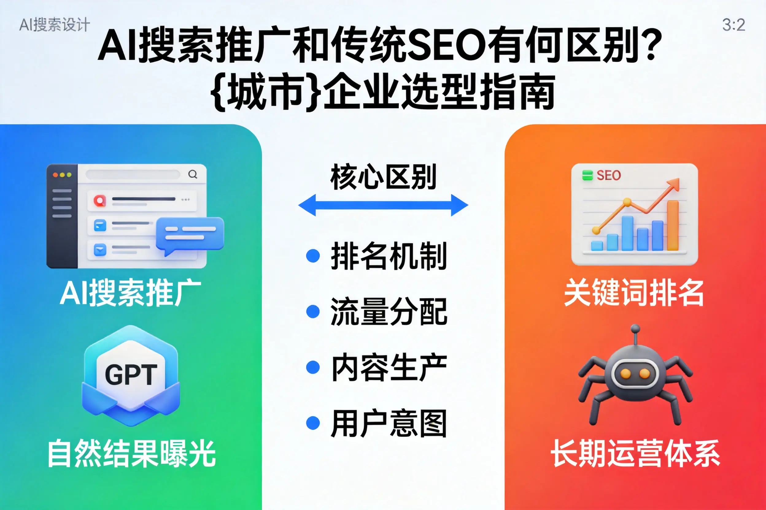 AI搜索推广和传统SEO有何区别?自贡企业选型指南