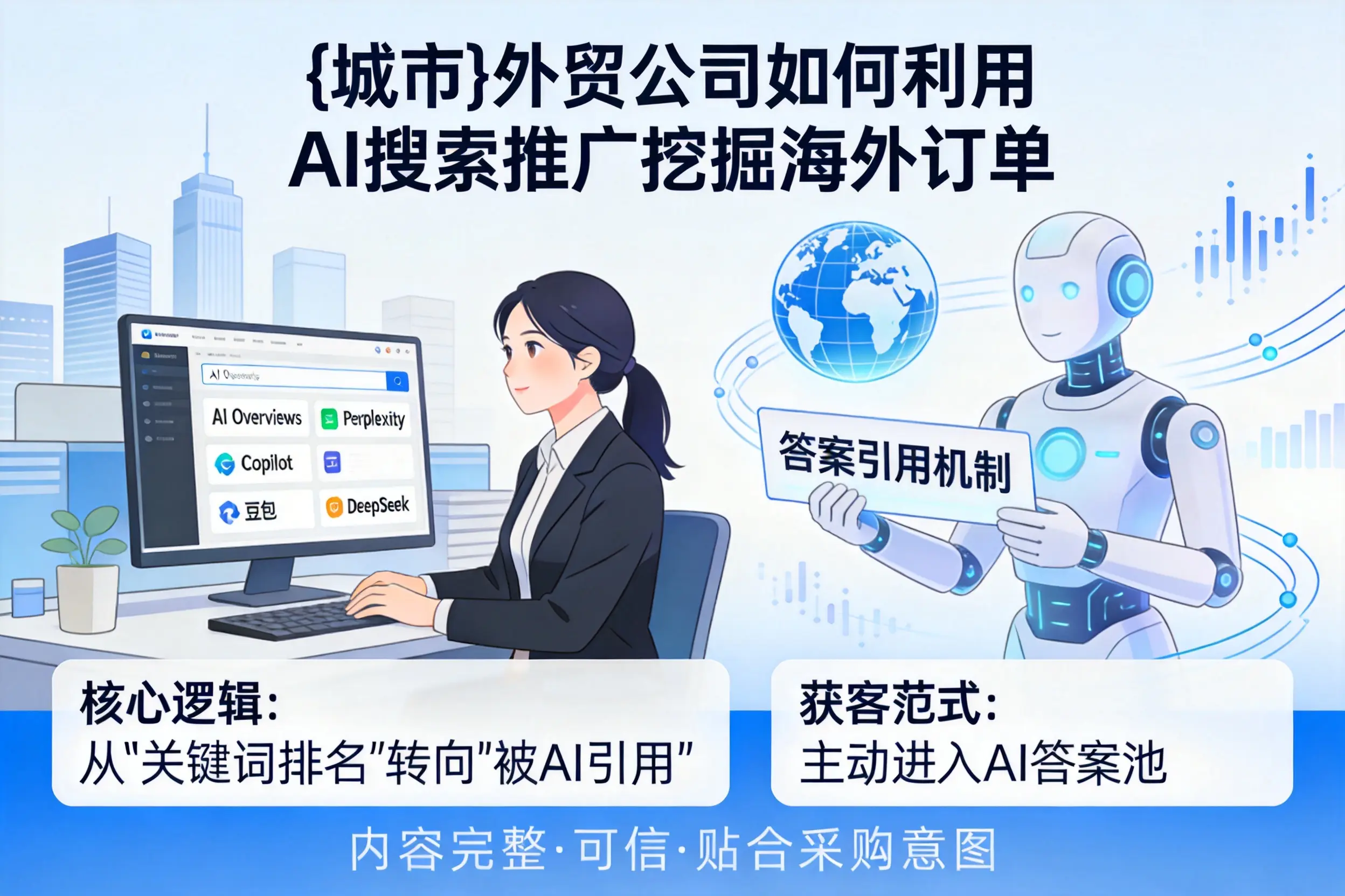 自贡外贸公司如何利用AI搜索推广挖掘海外订单
