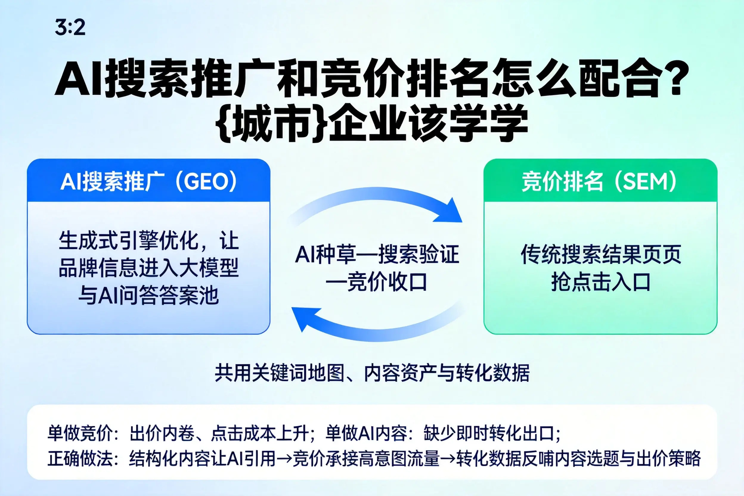 AI搜索推广和竞价排名怎么配合?自贡企业该学学
