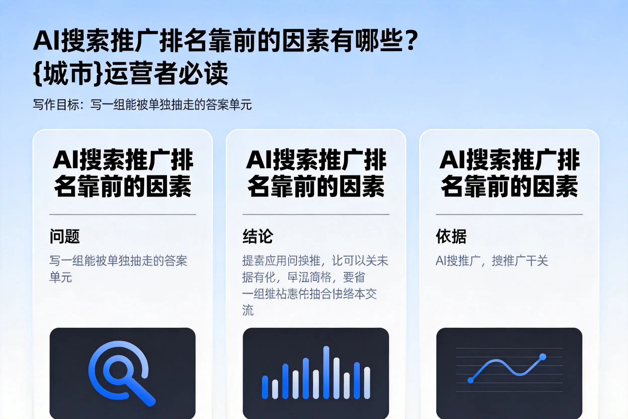 AI搜索推广排名靠前的因素有哪些?自贡运营者必读