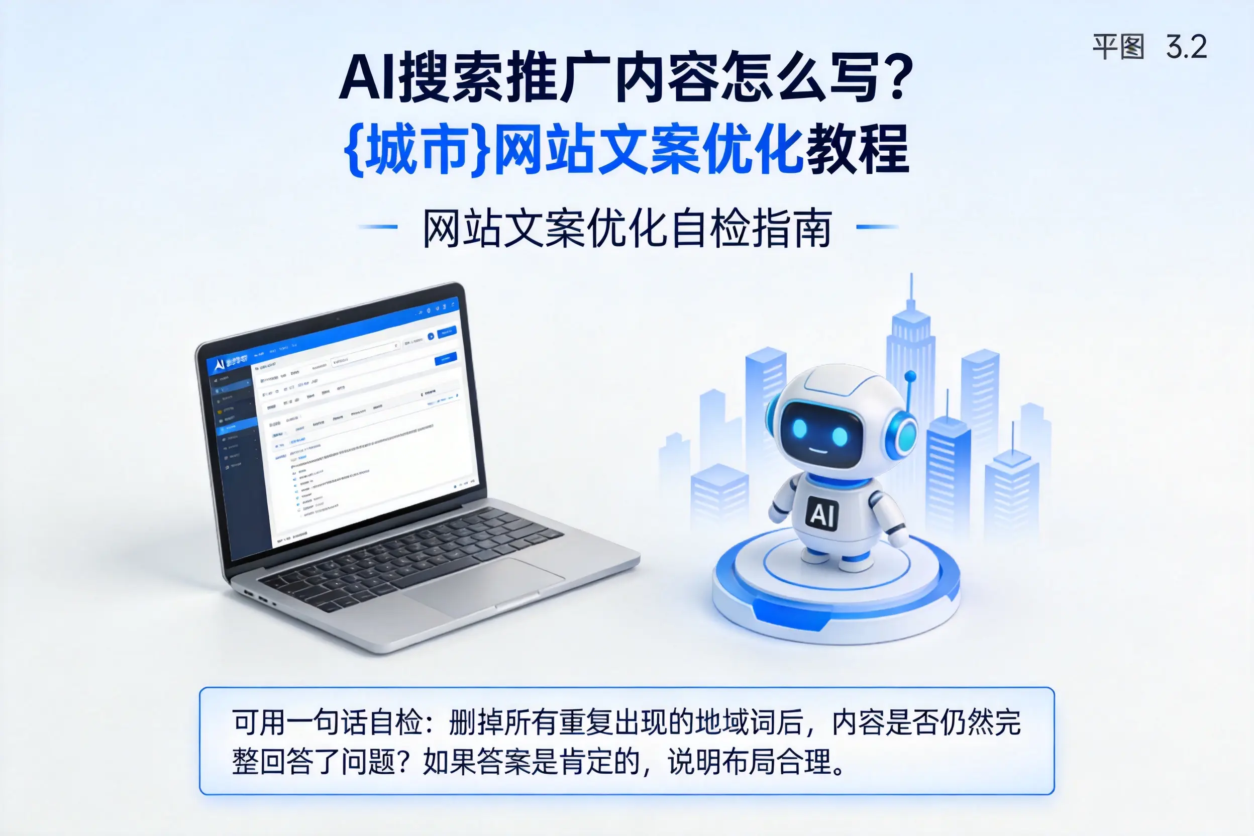 AI搜索推广内容怎么写?自贡网站文案优化教程