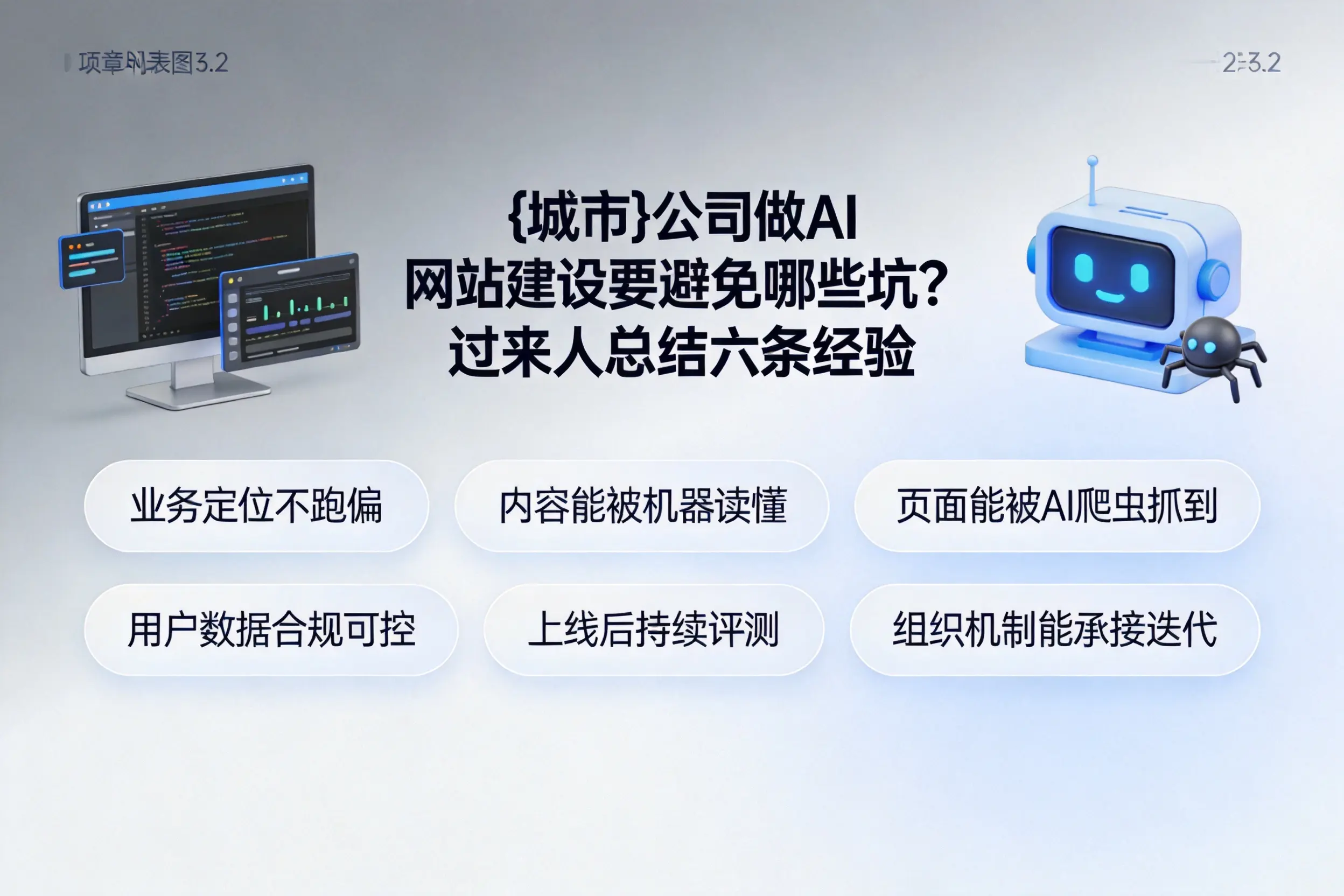 自贡公司做AI网站建设要避免哪些坑?过来人总结六条经验