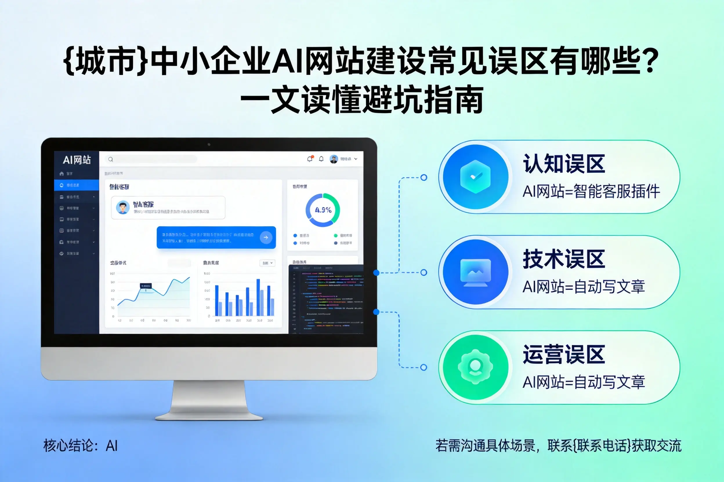 自贡中小企业AI网站建设常见误区有哪些?一文读懂避坑指南