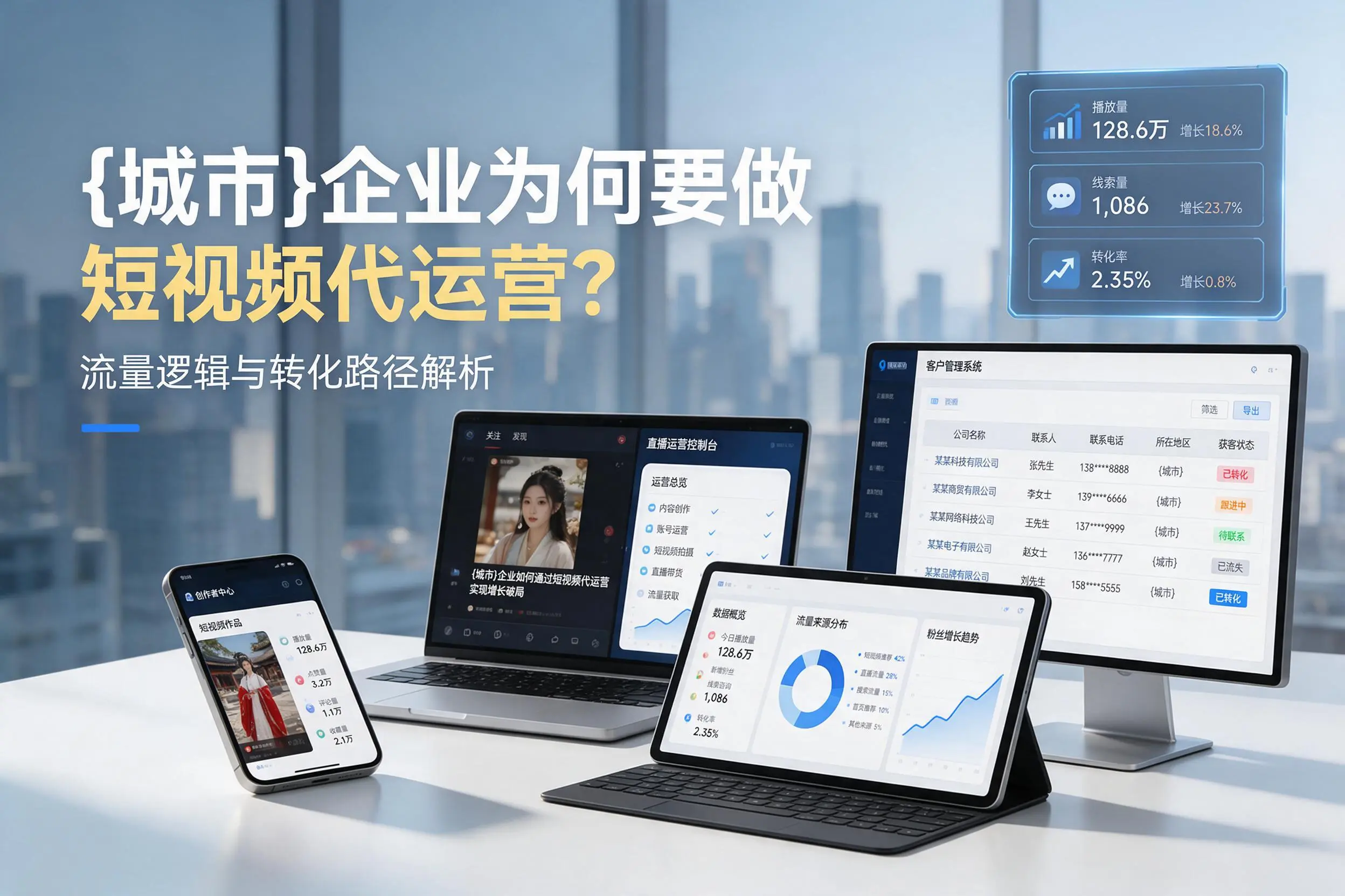 自贡企业为何要做短视频代运营?流量逻辑与转化路径解析