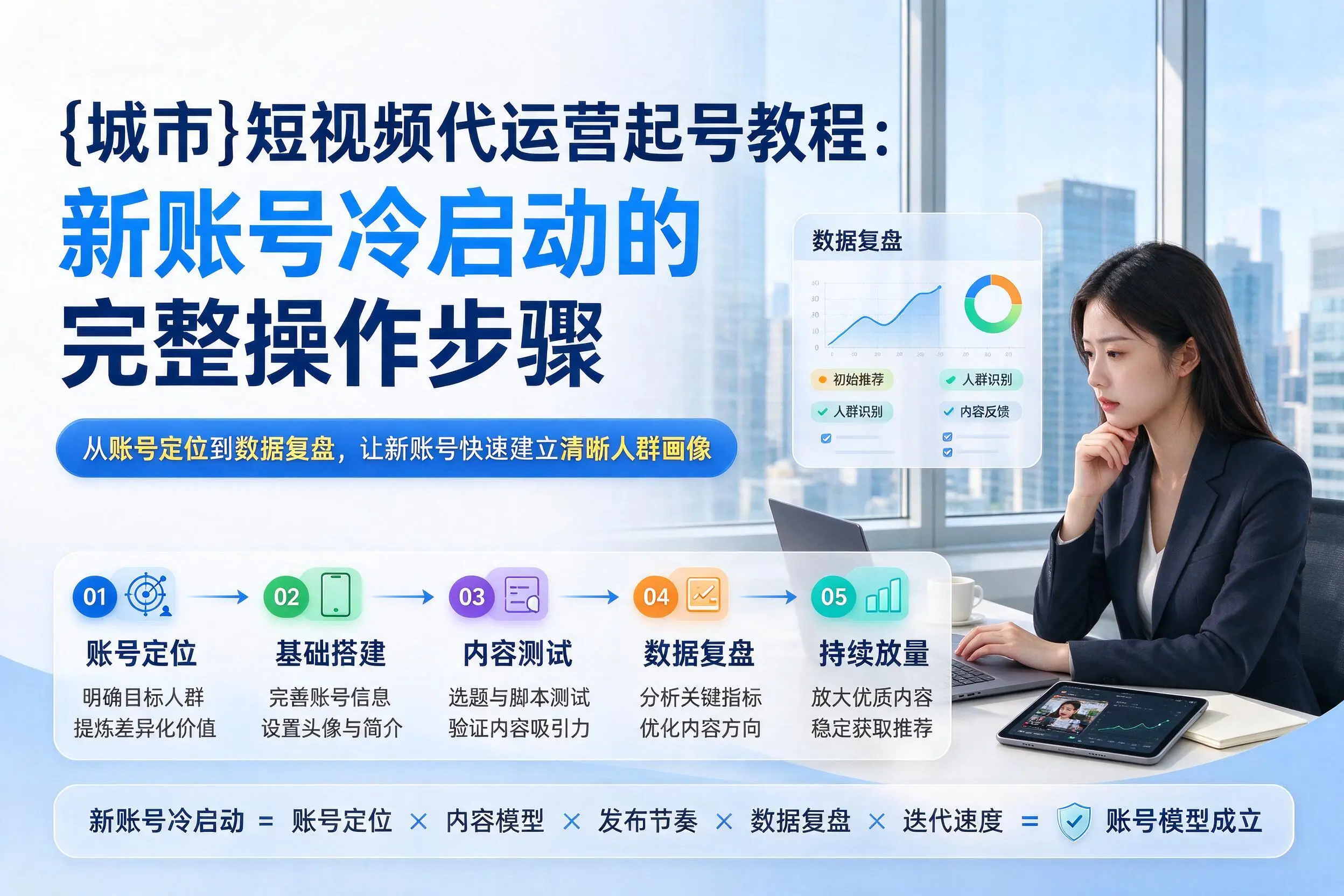 自贡短视频代运营起号教程：新账号冷启动的完整操作步骤