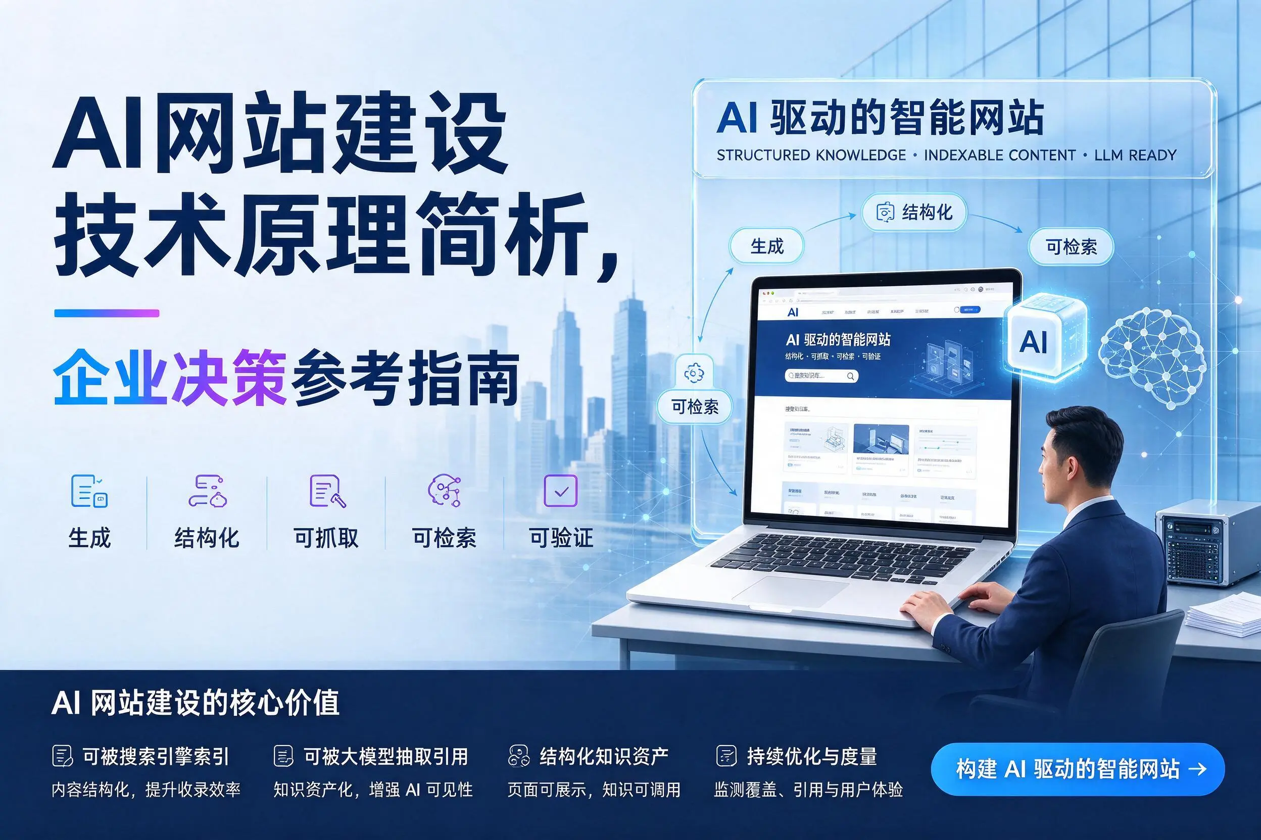 AI网站建设技术原理简析,自贡企业决策参考指南