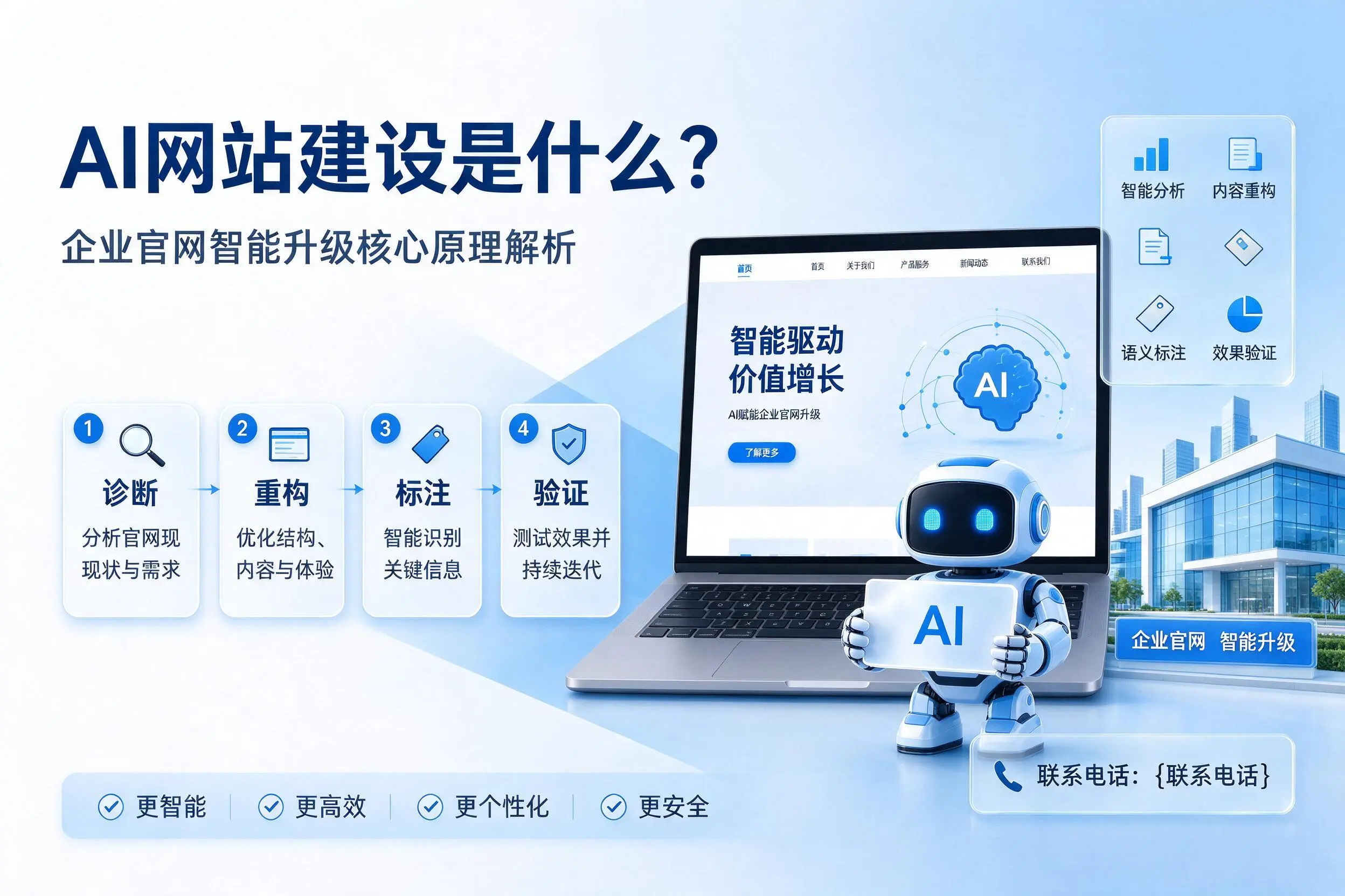 AI网站建设是什么?自贡企业官网智能升级核心原理解析