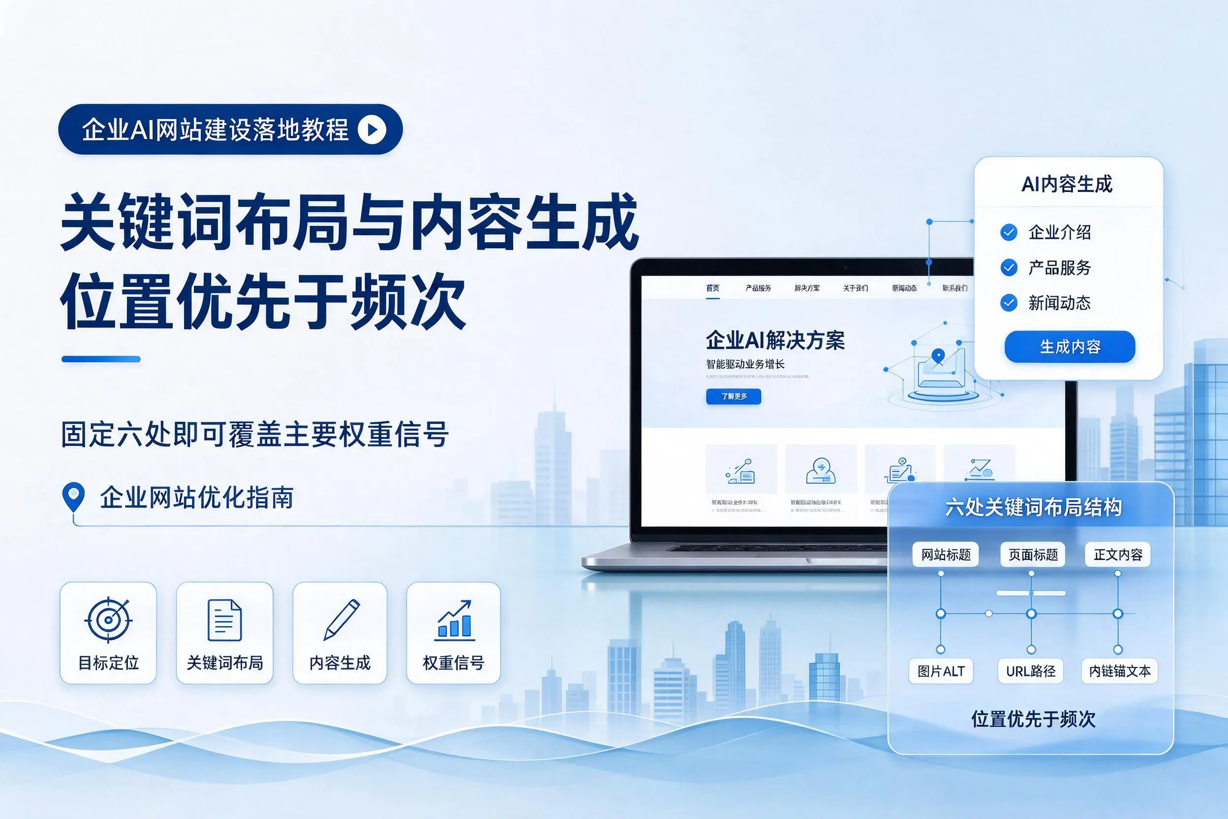 自贡企业AI网站建设落地教程:关键词布局与内容生成