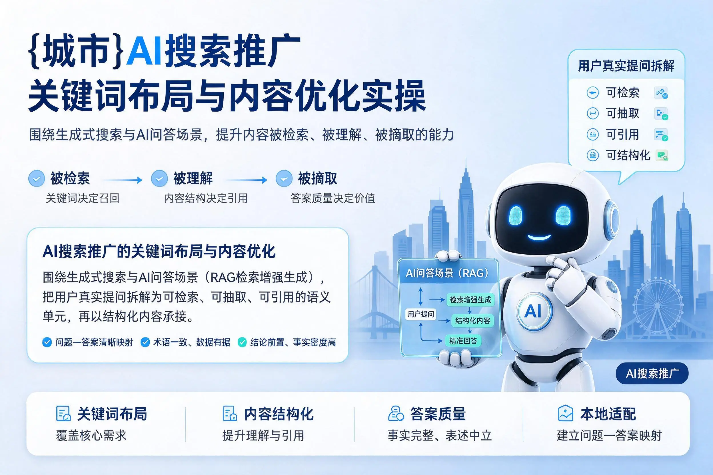 自贡AI搜索推广关键词布局与内容优化实操
