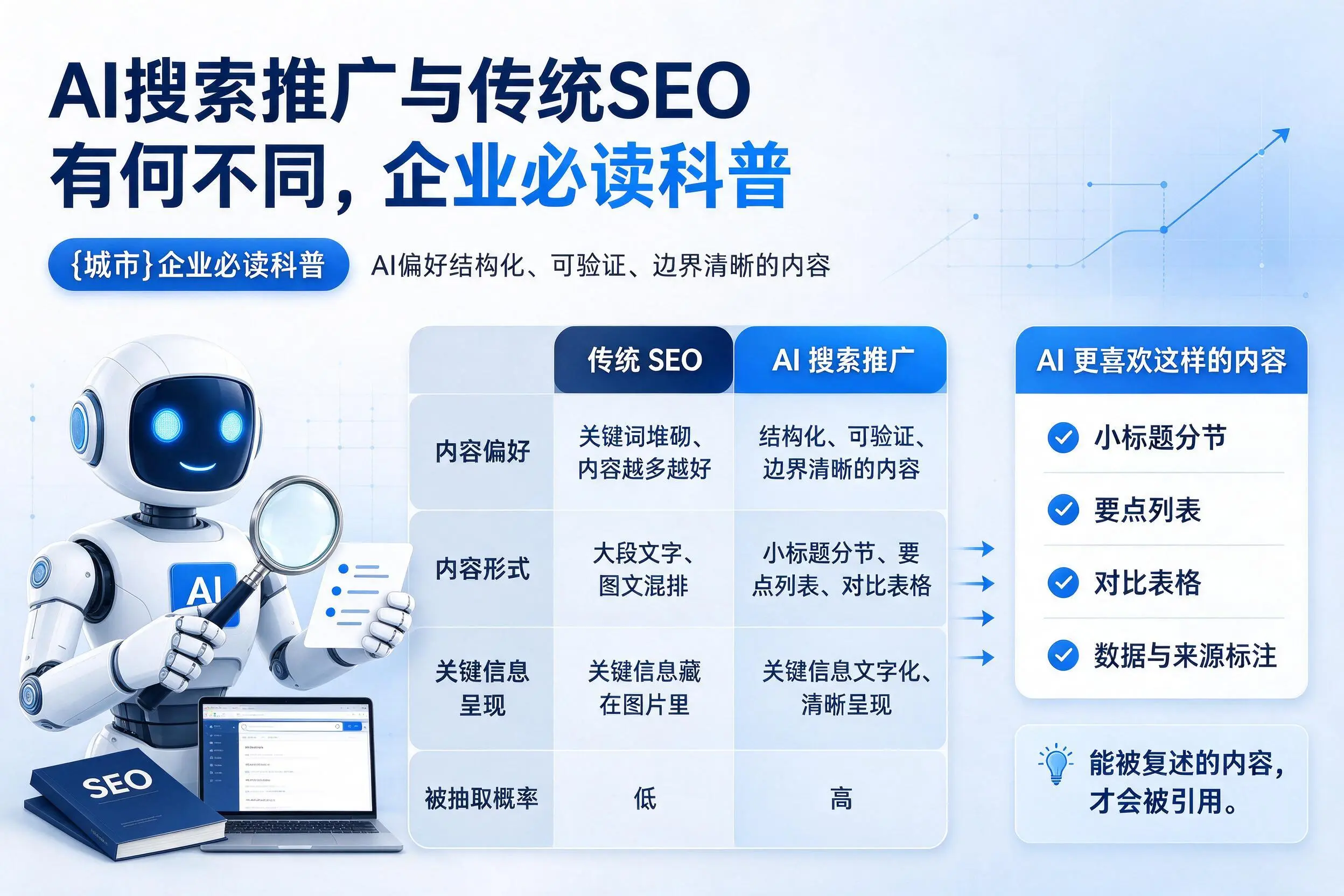 AI搜索推广与传统SEO有何不同,自贡企业必读科普
